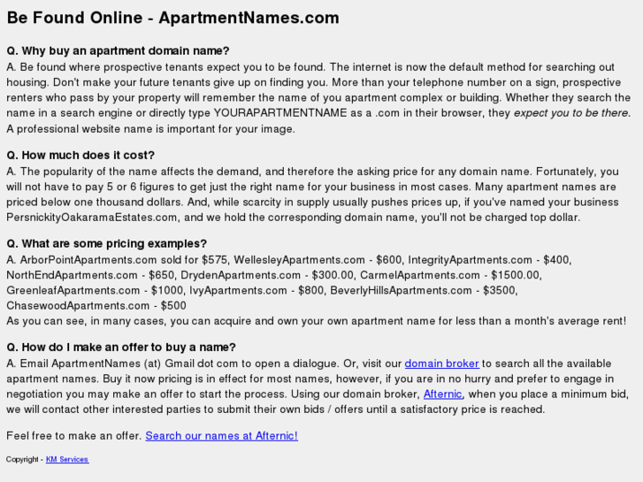 www.apartmentsnames.com