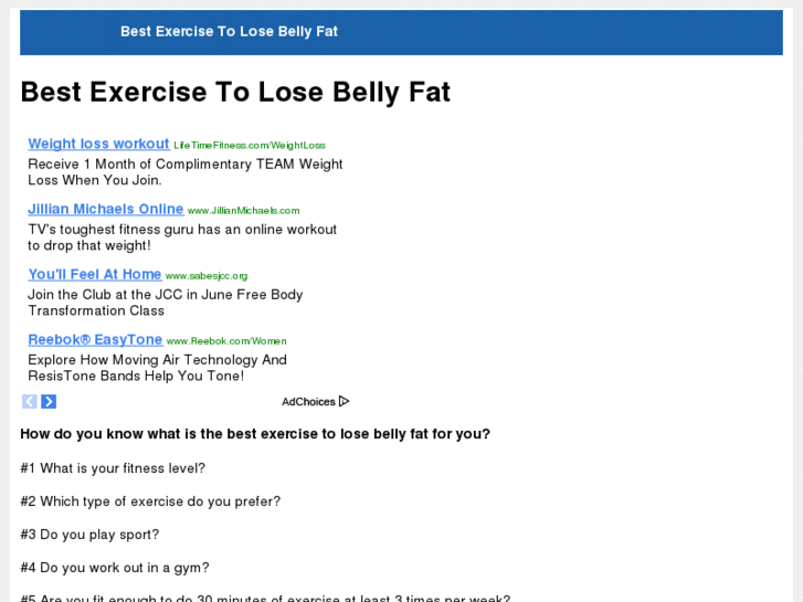 www.bestexercisetolosebellyfat.com