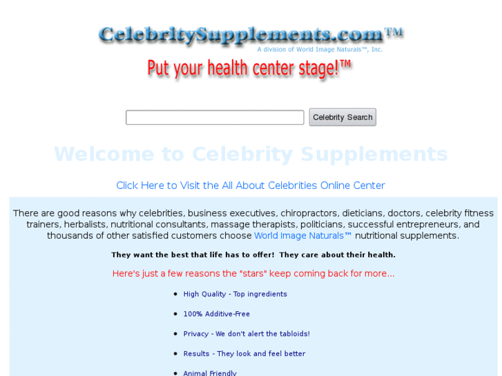 www.celebritysupplements.com