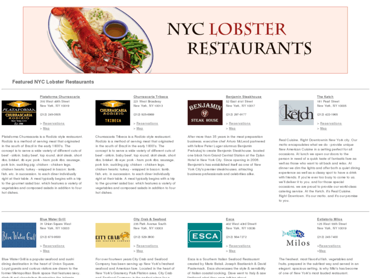 www.nyclobsterandseafoodrestaurants.com