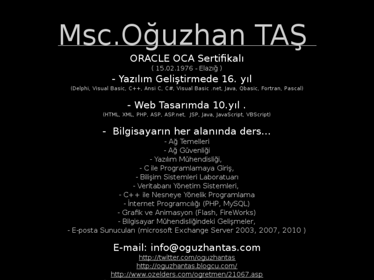 www.oguzhantas.com