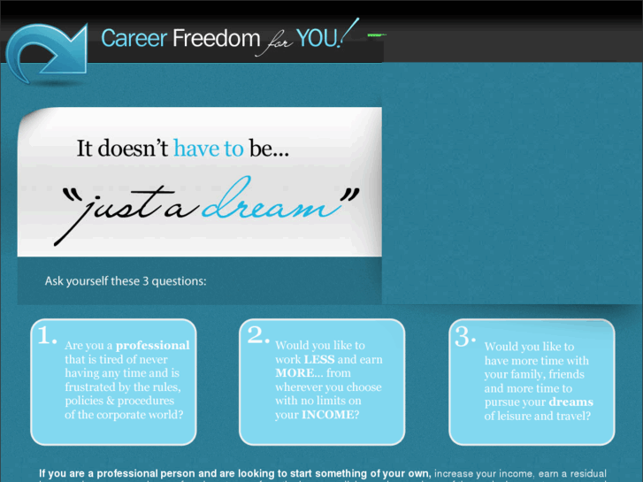 www.careerfreedomforyou.com