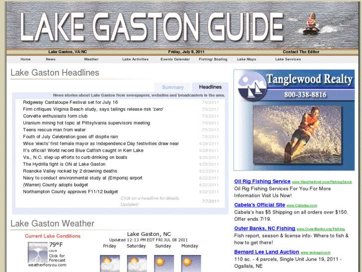 www.lakegastonguide.com