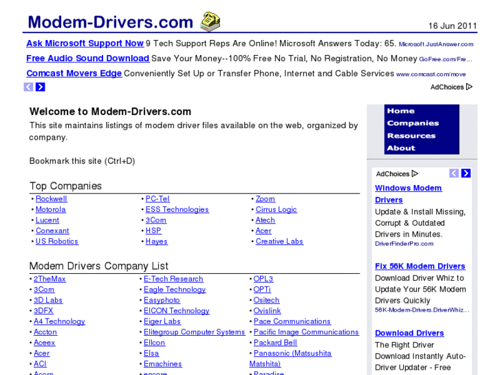 www.modem-drivers.com