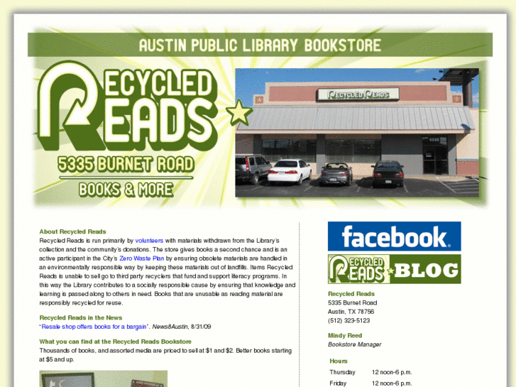 www.recycledreads.org