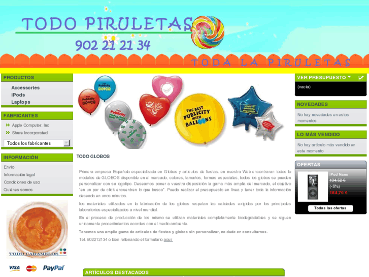 www.todo-piruletas.es