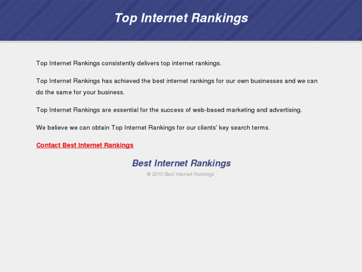 www.topinternetrankings.net