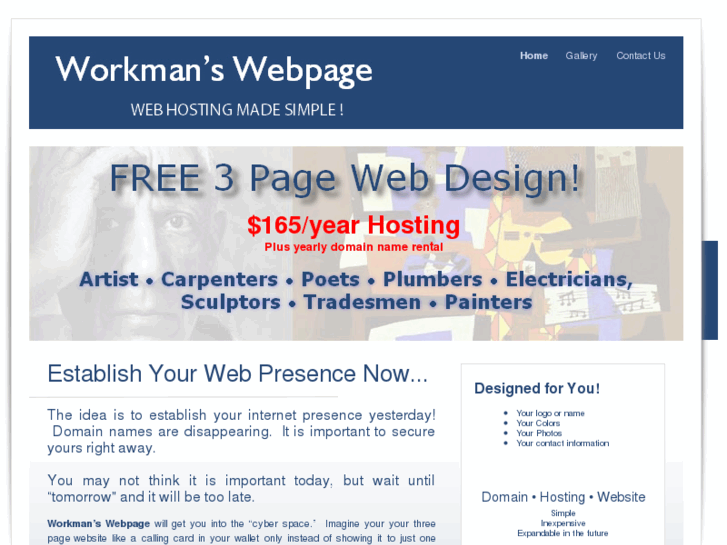 www.workmanswebpage.com
