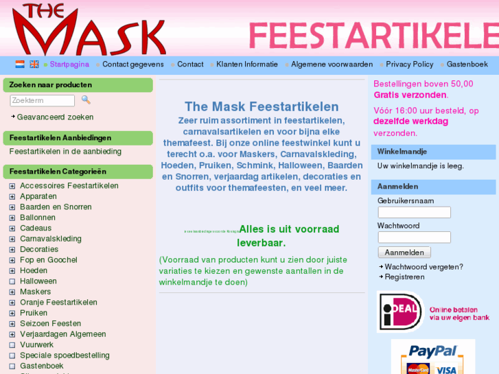 www.carnavalskleding.com