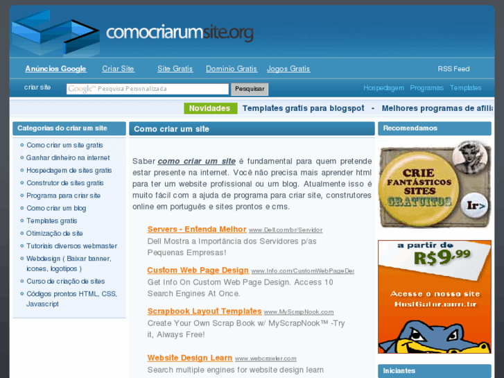 www.comocriarumsite.org