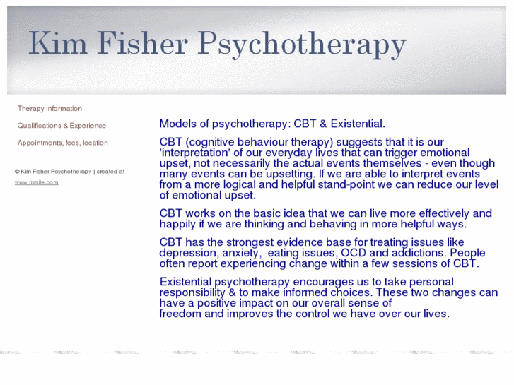 www.kimfisherpsychotherapy.com