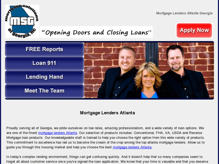 www.mortgagelendersatlanta.com