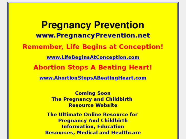 www.pregnancyprevention.net