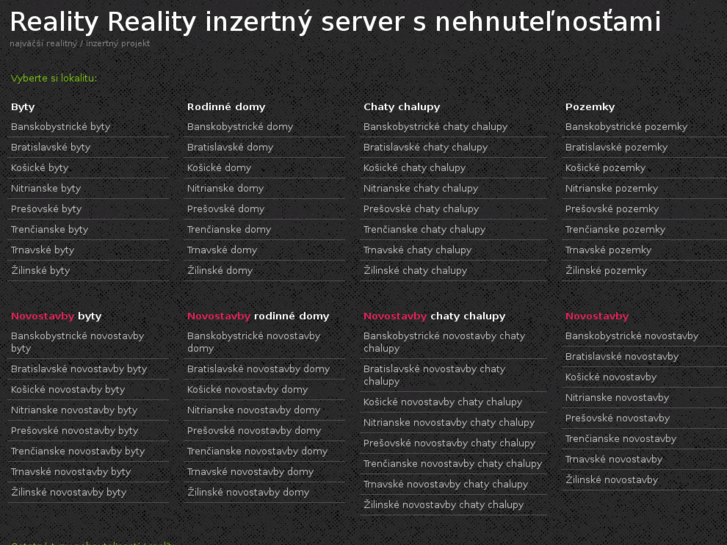 www.reality-reality.sk