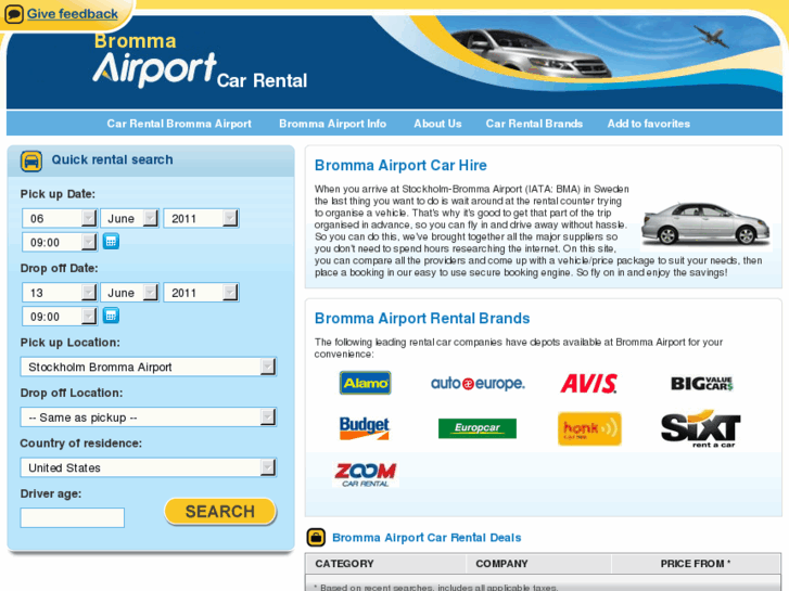 www.brommaairportcarhire.com