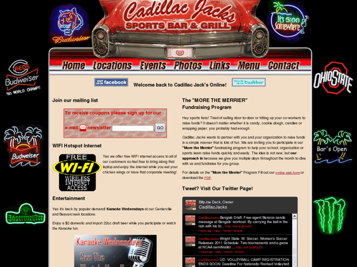 www.cadillacjackssportsbar.com