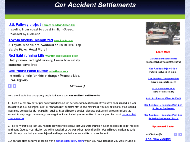 www.car-accident-settlements.com