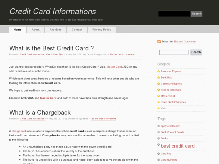 www.creditcardinformations.com