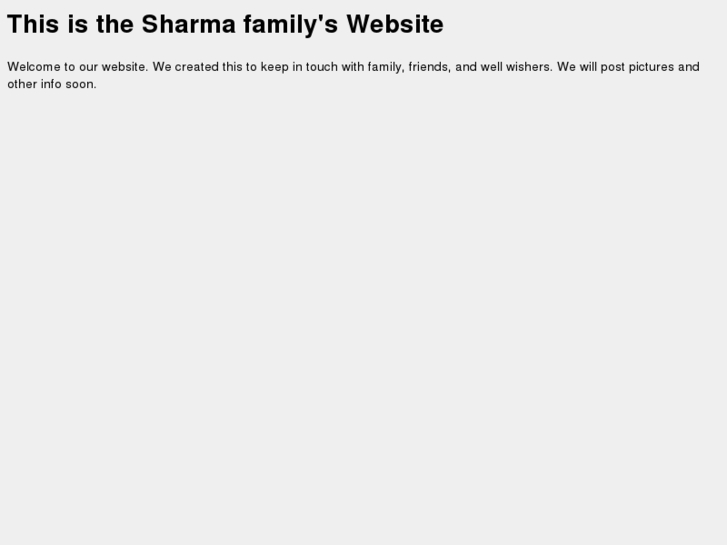 www.sharmafamily.info