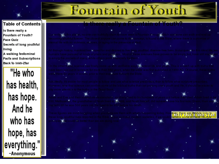 www.thetruefountainofyouth.com