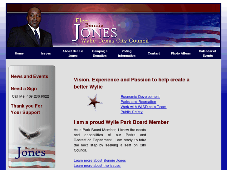 www.vote4benniejones.com