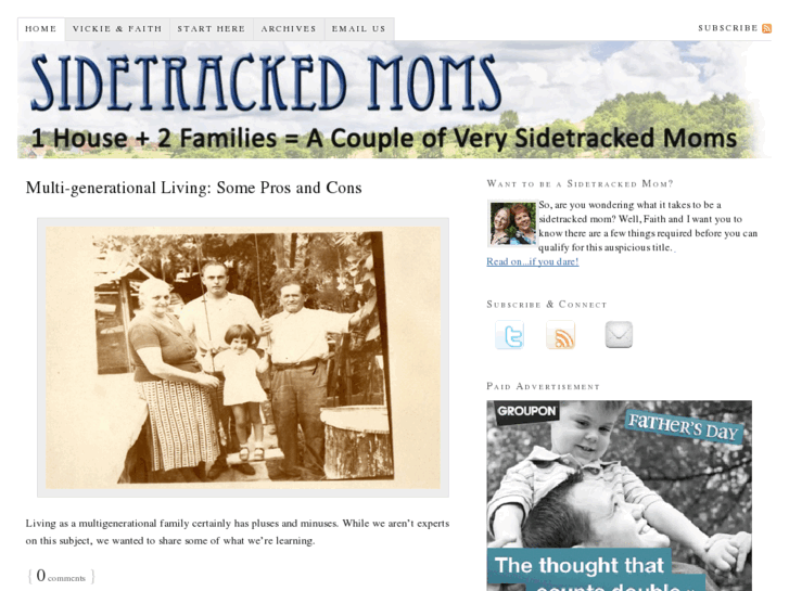 www.sidetrackedmoms.com