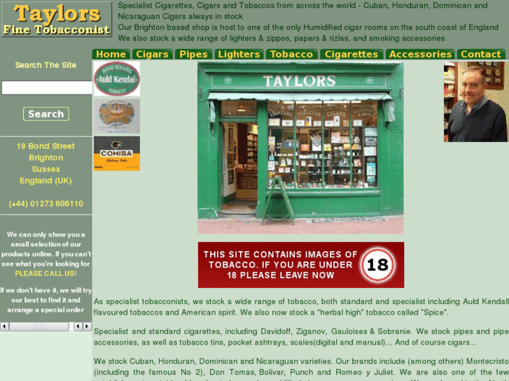 www.taylors-tobacconists.com