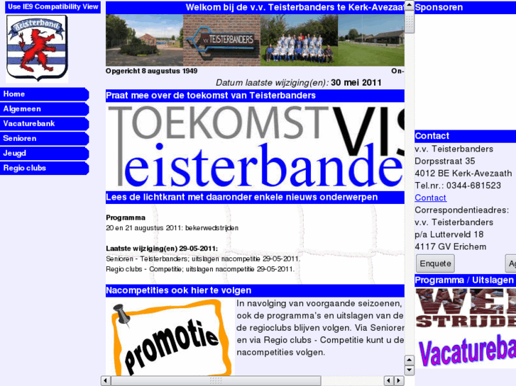 www.teisterbanders.nl