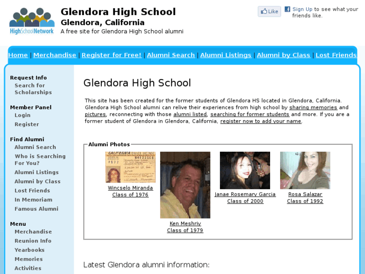 www.glendorahighschoolalumni.com