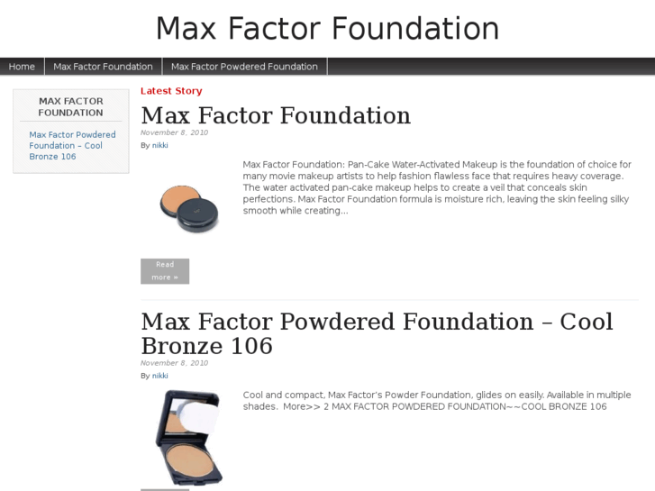 www.maxfactorfoundation.net