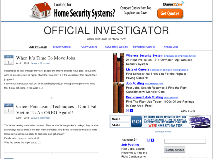 www.officialinvestigator.com