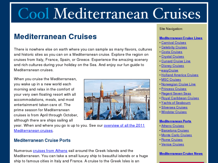 www.coolmediterraneancruises.com