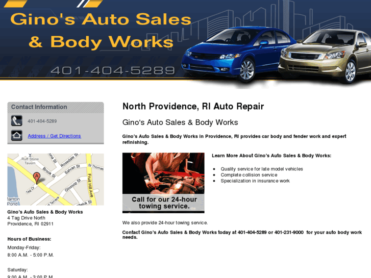 www.ginosautosalesandbodyworks.com