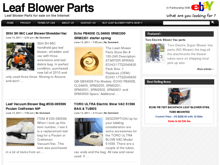 www.leafblowerparts.net