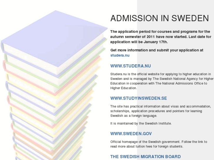 www.admissioninsweden.com