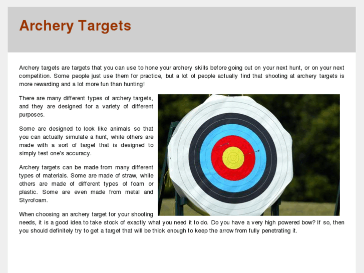 www.archerytarget.net