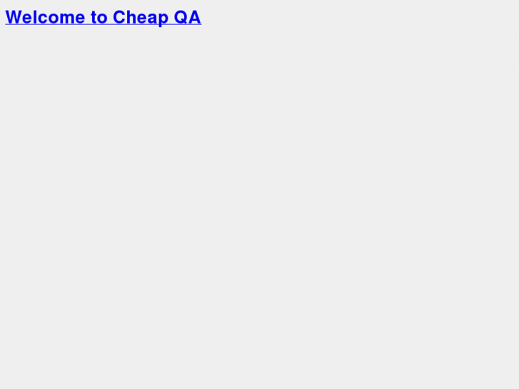 www.cheapqa.net
