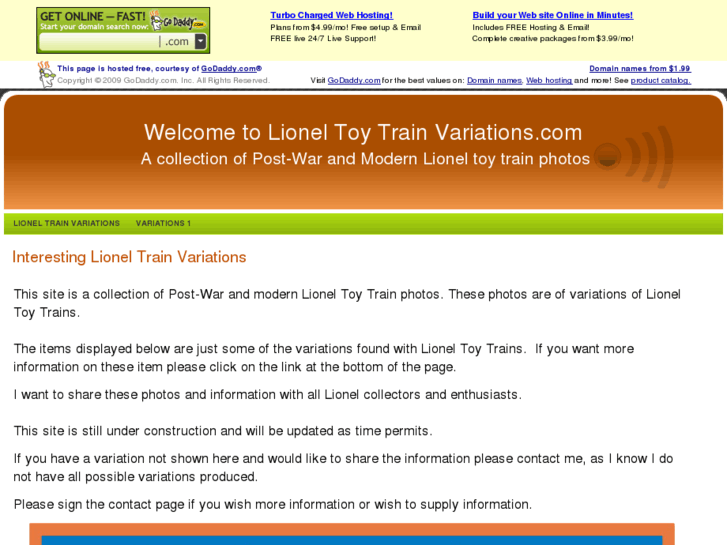 www.lioneltoytrainvariations.com