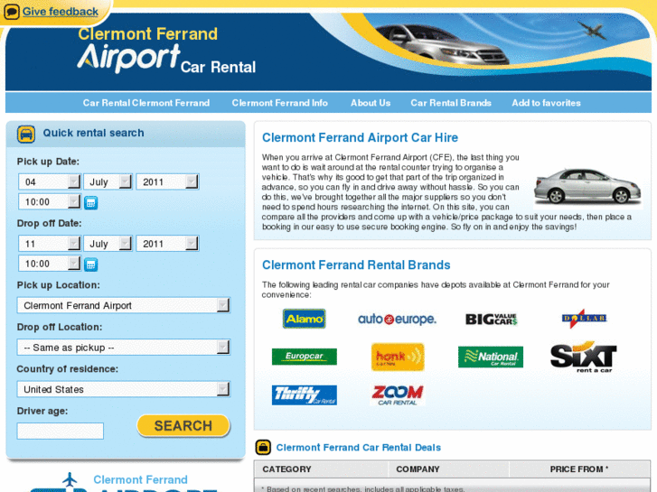 www.clermontferrandairportcarrental.com