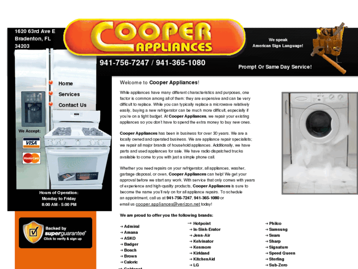 www.cooperappliancesfl.com