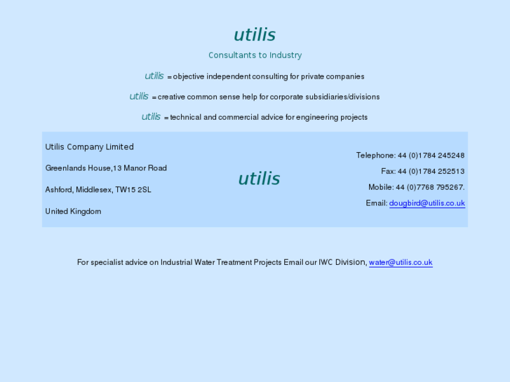 www.utilis.co.uk