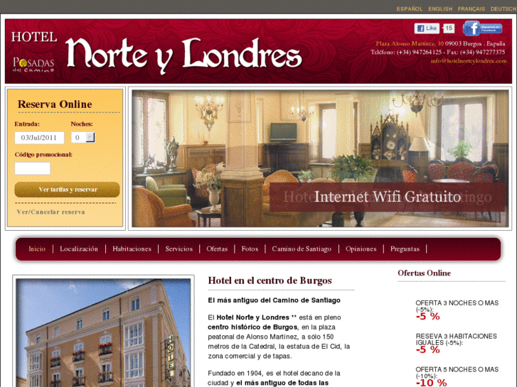 www.hotelnorteylondres.com