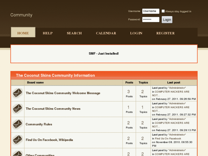 www.thecoconutskinscommunity.com