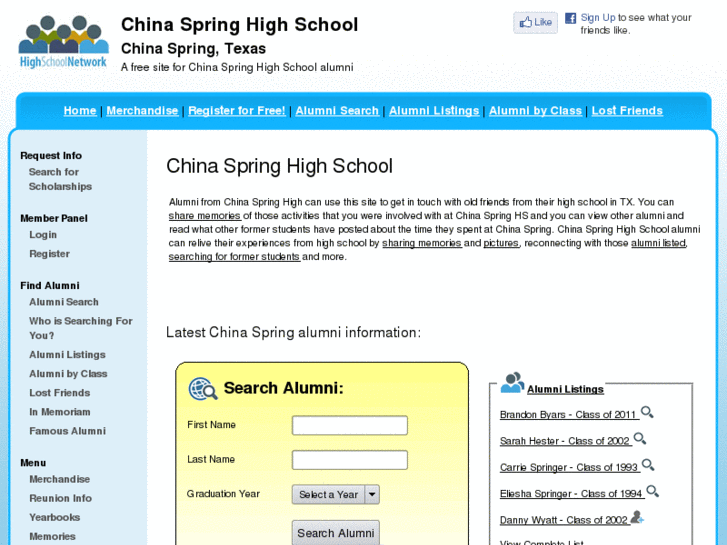 www.chinaspringhighschool.org