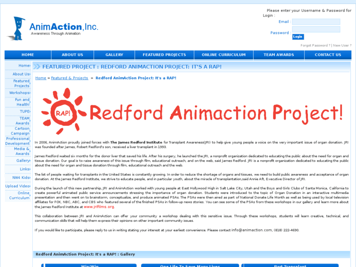 www.redfordanimactionproject.com