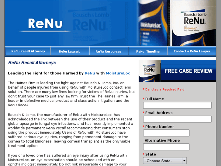 www.renu-recall-lawsuit.com