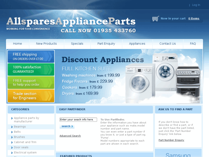 www.allsparesapplianceparts.com