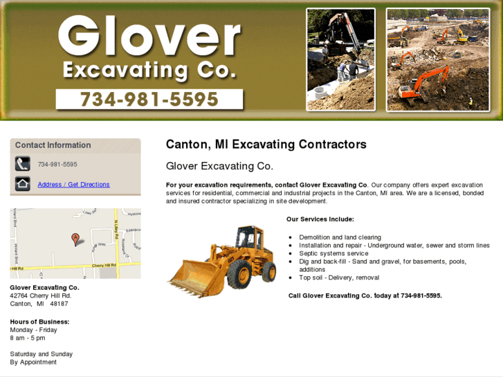 www.gloverexcavating.com