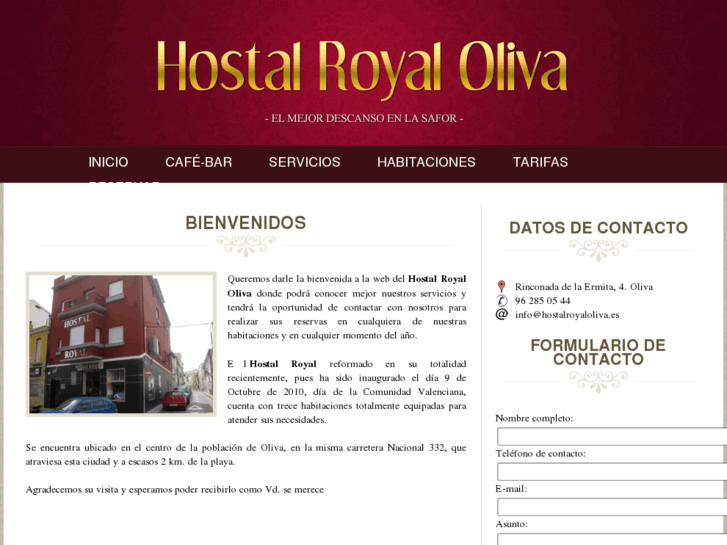 www.hostalroyaloliva.com