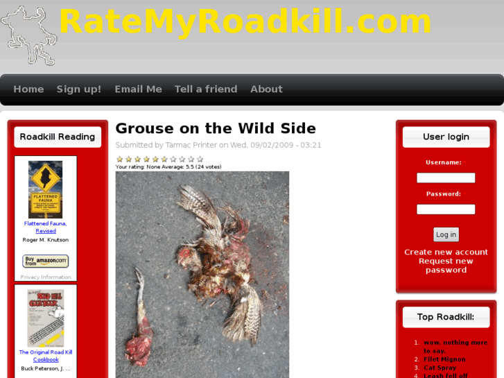 www.ratemyroadkill.com